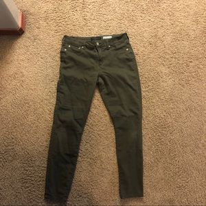 Aeropostale Dark Olive Skinny Jean